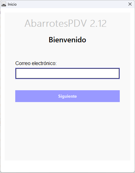 Inicio de sesión - AbarrotesPDV 2.12