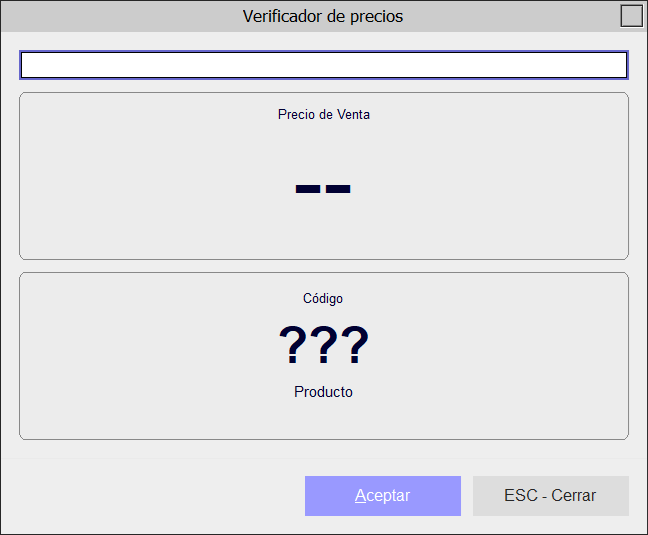 Verificador de precios - AbarrotesPDV 2.12