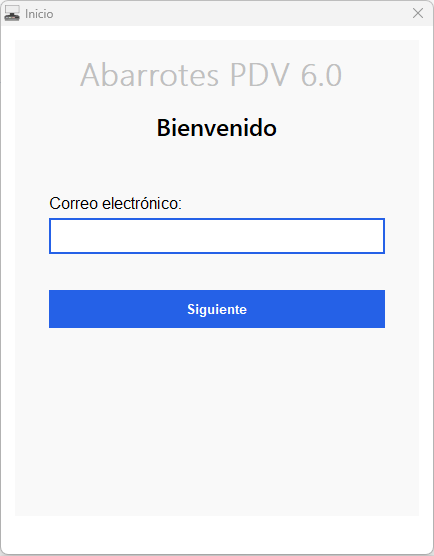 Inicio de sesión - Abarrotes punto de venta