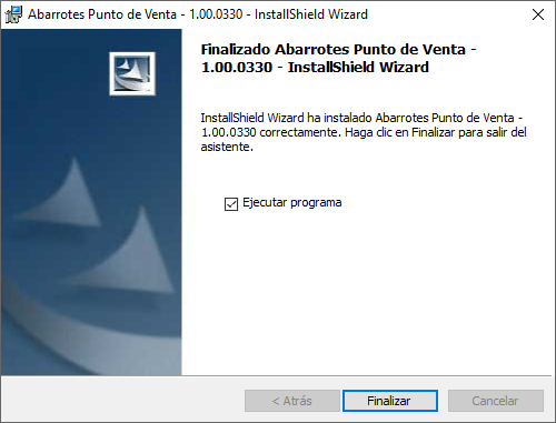 Pantalla Finalizado AbarrotesPDV Punto de Venta - Abarrotes punto de venta